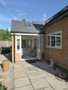 TCDS Plans Architectural Services Leicester Rear house extension with large windows.